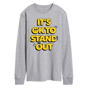 Men's - Instant Message - Okay To Stand Out Long Sleeve Graphic T-Shirt - 1 of 4