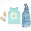 The Juniper Shop White Daisy Toddler Tank - 2T - Seafoam - 4 of 4