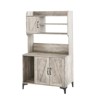 Cat Litter Box Enclosure with Shelves, Hidden Litter Box Furniture, Wooden Cat Washroom Indoor for Living Room Bedroom Fit Most Litter Box - 3 of 4