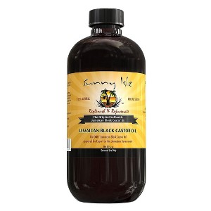 Sunny Isle Jamaican Black Castor Oil Regular (8 oz XL Large) Authentic Jamaica Black Castor Oil | Naturally Vitamin Rich for Hair and Scalp - 1 of 4