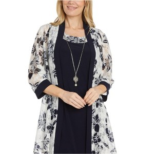 R & M Richards Womens 2-Pc. Flounce Dress - 1 of 1