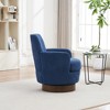 NicBex Polyester Swivel Round Barrel Accent Chair,Upholstered Swivel Living Room Chairs with Mid-Height Backrest,Accent Chairs for Living Room - 4 of 4