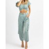 Women's CROP + CARGO JOGGER PANT SET - SUNDAYUP - 3 of 4
