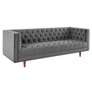 Elation Tufted Performance Velvet Sofa - Modway - 1 of 4