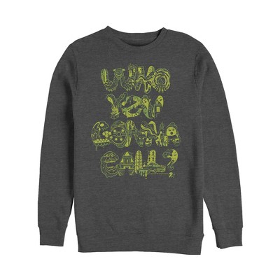 Men's Ghostbusters Who You Gonna Call Pattern Sweatshirt