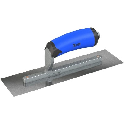 Bon Tool 67-218 Finish Trowel - Square - Car Steel - 11 X 3 - Comfort Grip