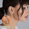 Gilded Lab-Grown Diamond Channel Set Hoop Earrings for Women in 925 Sterling Silver and 14KT Yellow Gold-Plated | 1/4, 1/2, 1 Carat Total Weight - 3 of 4