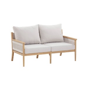 Nathan James Kayden Outdoor Loveseat Gray - 1 of 4