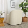 KINWELL 30" Wide Nursery Swivel Glider Chair Upholstered Armchair - 4 of 4