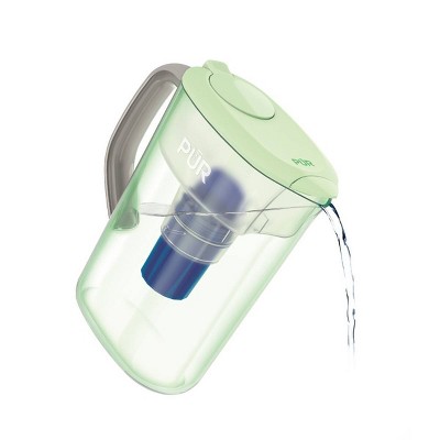Lime 7-Cup BPA-Free Water Filter Pitcher