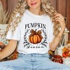 Simply Sage Market Pumpkin Season Leopard Bow Garment Dyed Tee - 2 of 4
