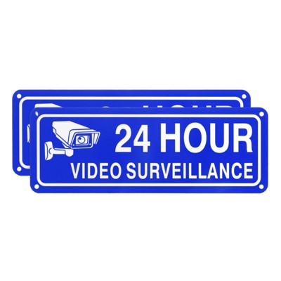 Unique Bargains Reflective UV Protected Waterproof Security Camera Sign 2 Pcs
