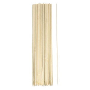 Unique Bargains Bamboo Barbecue Skewers Sticks Natural Wooden Cocktail Picks 200 Pcs - 1 of 4