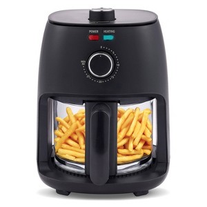 Elite Cuisine 2.3L Glass Air Fryer with Ceralast Ceramic Air Fry Rack - 1 of 4