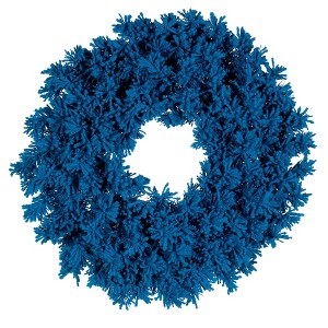 Vickerman Artifical Flocked Turquoise Garland - 1 of 4