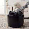 Round Flip Top Storage Ottoman - HUD4045 - Safavieh Couture - 3 of 4