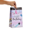 Blue Panda 36 Pack Happy Birthday Music Party Favor Bags for Goodies, Gifts, Treats (Pink, 6 x 3 x 9 In) - 3 of 4