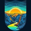 Men's Design By Humans Vintage Grand Canyon Summer Sunrise By Glennjonez T-Shirt - 2 of 4