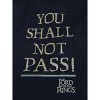 Lord of the Rings You Shall Not Pass Men's Black Sleep Pajama Pants - image 2 of 3