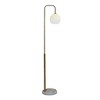 VYNXARIA 63"H Tall Corner Floor Lamp, Standing Light for Living Room, Bedroom & Office Space Illumination, Solaris White Lampshade Floor Lamp - 2 of 4