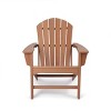 3pk Seating Set with Plastic Resin Adirondack Chairs & Side Table - Brown - EDYO LIVING: Weather-Resistant Patio Furniture - image 2 of 4