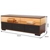 55" 3-Drawer TV Stand for TVs up to 65" with Cabinet Doors, Flat Screen Entertainment Center and Living Room Storage - 2 of 4