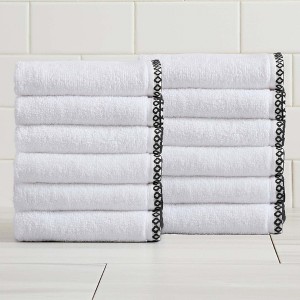 Boho Border Cotton Quick-Dry Towel Set - Great Bay Home - 1 of 4