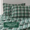 Sapphtopaz Twin/Full/Cal King Comforter Set Plaid with 1 Flat Sheet,1 Fitted Sheet,1/2 Pillowcase,Bed Set Coverlet for All Seasons,Machine Washable - 4 of 4