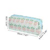 Unique Bargains Durable Small Quilted Makeup Bag Blue Yellow Pink 1 Pc - 2 of 3