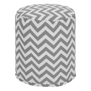 Majestic Home Goods,Pouf Chevron Burnt - 1 of 4