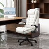 NicBex Adjustable Office Chair Modern PU Leather Massage Computer Chair with Armrests, 6 Vibration Points, Heating Function for Office, Study - 2 of 4