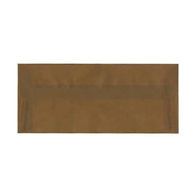 JAM Paper #10 Business Translucent Vellum Envelopes 4.125 x 9.5 Earth Brown PACV351A
