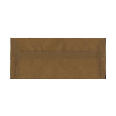 JAM Paper #10 Business Translucent Vellum Envelopes 4.125 x 9.5 Earth Brown PACV351A