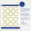 Avery® Labels, 2" Diameter, Gold Dots Edge, Matte White, 120ct - 3 of 4