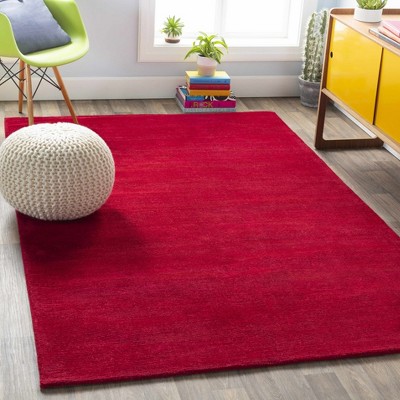 Hauteloom Rectangle Area Rug  Red