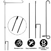 iMountek"Weatherproof Wrought Iron Garden Flag Stand Holder for 11.8x17.7in Flags - Durable Yard Display"Black - 4 of 4