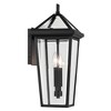 Regence 19.25 inch 2 Light Outdoor Wall Light with Clear Glass in Textured Black - image 3 of 3