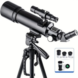 UBSSO Telescope For Adults High Powered 70 Mm Aperture 400 Mm Refractor Astronomical Portable Telescope For Adults Beginners With Tripod,Black - 1 of 4