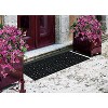 A1HC Large Rubber Grill Doormat 18"x48", Heavy Duty Anti-Slip Thin Indoor Outdoor Mat Black Iron Gate - 3 of 4