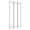 vidaXL 3-Panel Room Divider White 47.2"x86.6" Fabric - 2 of 4