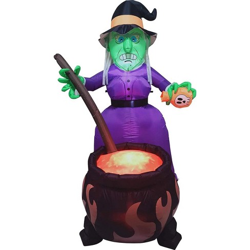 Joiedomi 6 Ft Witch & Cauldron Inflatable : Target