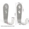 Phiestina 5-Piece Large L-Shaped Stainless Steel Hooks Set - 2 of 4
