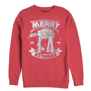 Men's Star Wars Christmas Sithmas AT-AT Sweatshirt - 1 of 3