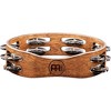 MEINL Compact Wood Tambourine with Double Row Stainless Steel Jingles 8 in. Walnut Brown - 4 of 4