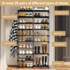 KTMBDW Double Row 10-Tier Shoe Rack, Non-Woven Fabric Storage Organizer, 40 Pairs Space-Saving Shoe Tower - 4 of 4