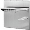 Stainless Steel Range Backsplash with Storage Shelf Knife Rack,Wall Mount Kitchen Back Panel for Stove Hood,Pre-Drilled Holes for Installation - 3 of 4