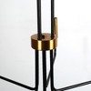 DORESshop 6-Light Black and Brass Dining Chandelier Vintage Farmhouse Candlestick Kitchen Island Hanging Pendant Light - 3 of 4
