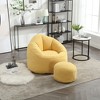NicBex Bean Bag Chair,Beanbag Chair with Footrest,Adult Lounge Sofa with Padded Foam Padding,Comfy Chair for Living Room Bedroom - 2 of 4