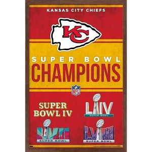 Trends International NFL Kansas City Chiefs - Champions 24 Framed Wall Poster Prints - 1 of 4