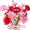 The Lakeside Collection Valentine's Fairy Light Vase with Heart Bouquet - 3 of 3
